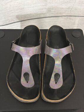 Birkenstock Gizeh Holographic Sandals Size 38R